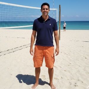 Ralph Lauren Men's Cargo Shorts | Color: orange | Size: 35